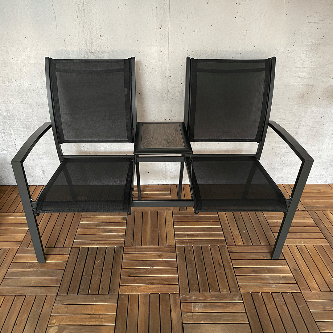 Tuinstoelenset Marseille | Antraciet