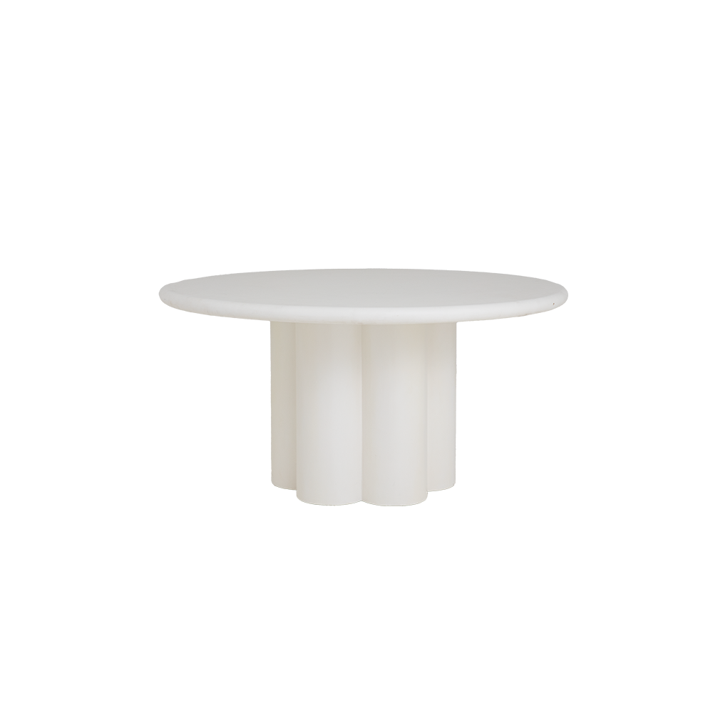 Eetkamertafel melzo Rond | Wit MDF