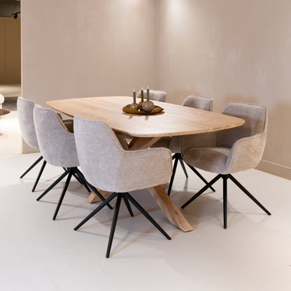 Eettafel Crotone | Naturel Acaciahout