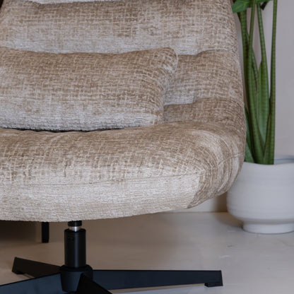 Fauteuil Nox | Beige Stof