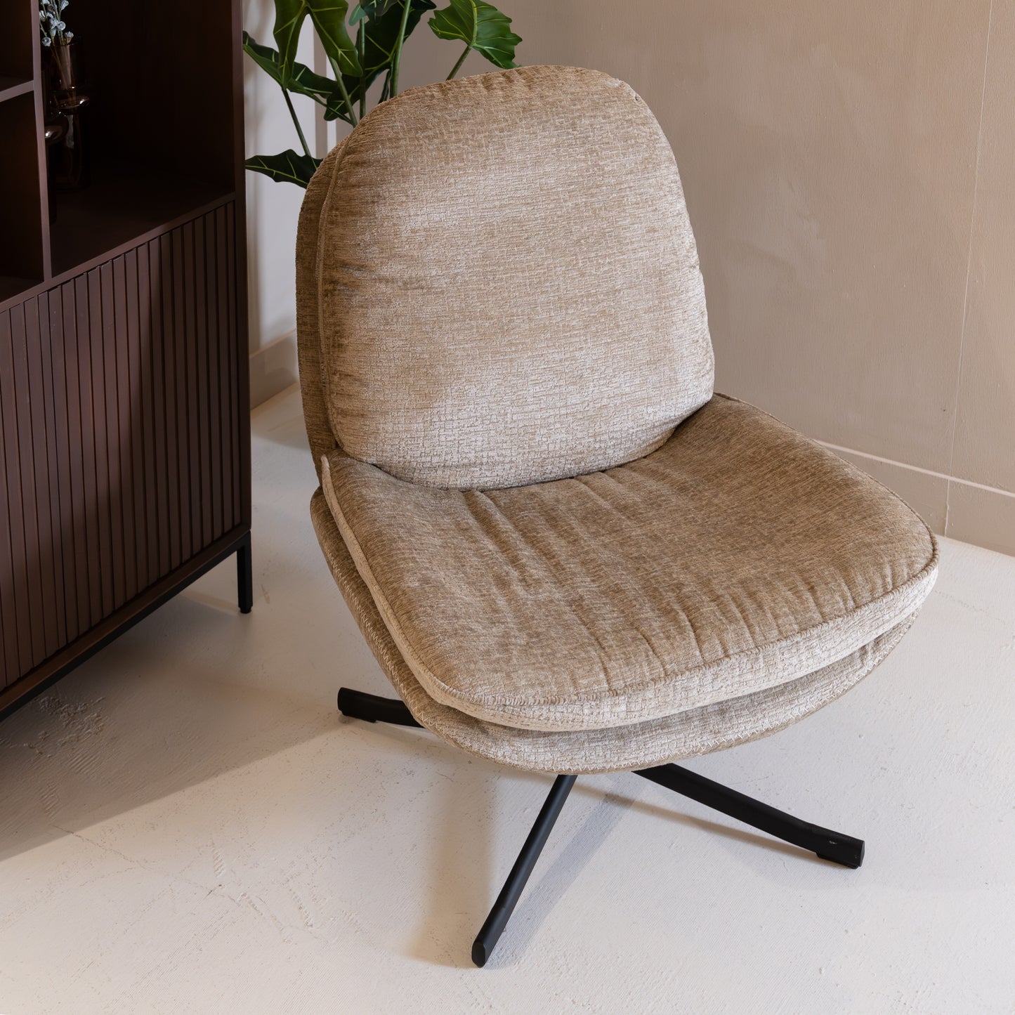 Fauteuil Noel | Beige Stof