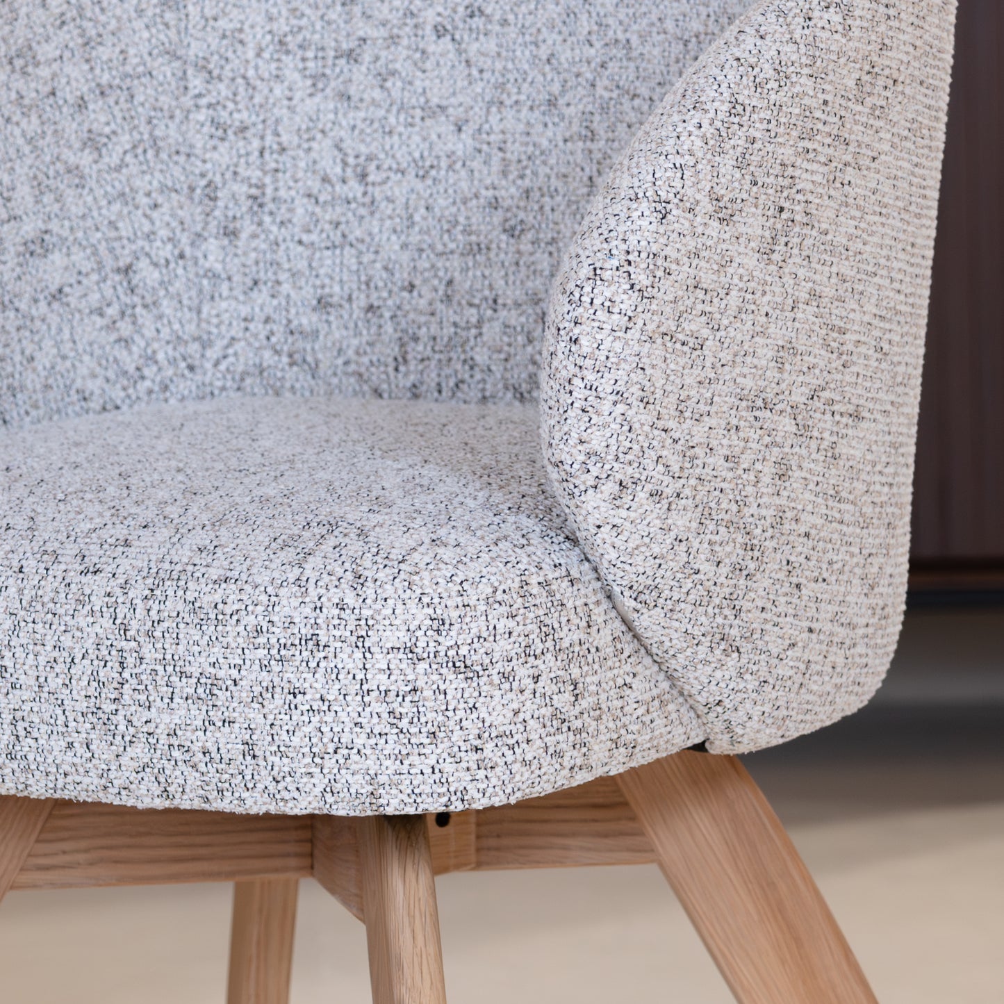 Eetkamerstoel Brescia | Grijze Stof