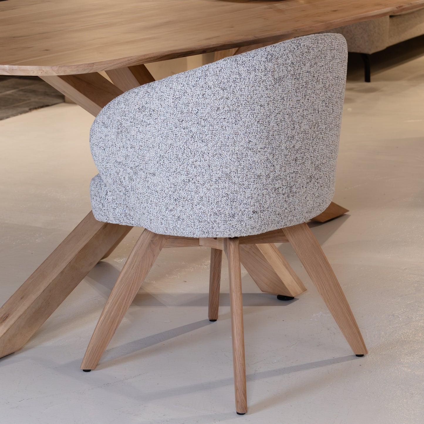 Eetkamerstoel Brescia | Grijze Stof