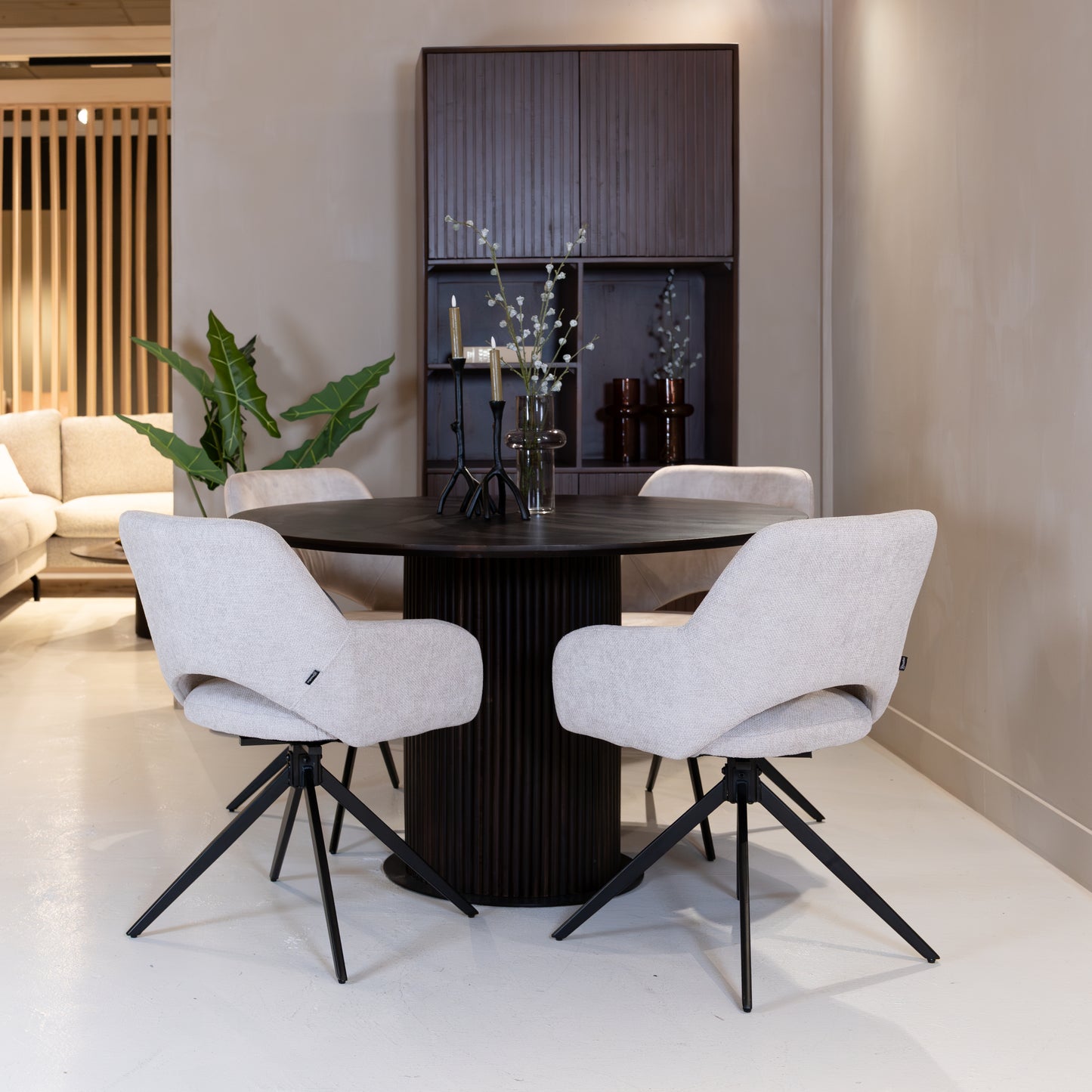 Eetkamerstoel Evi | Naturel Stof