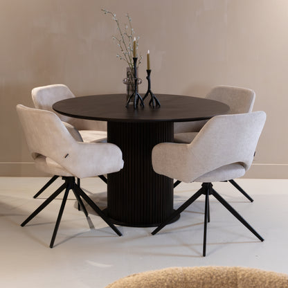 Eetkamerstoel Evi | Naturel Stof