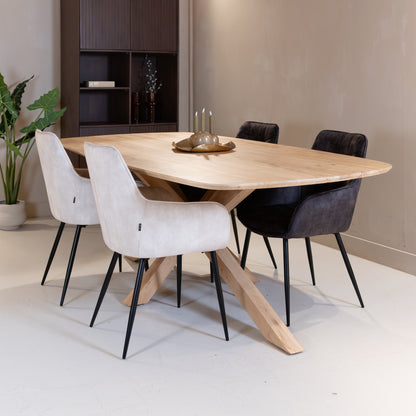 Eetkamerstoel Lynn | Velvet Beige