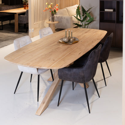 Eetkamerstoel Lynn | Velvet Antraciet