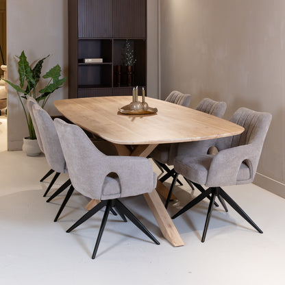 Eetkamerstoel Marley | Grijs Stof