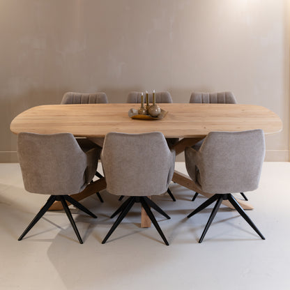 Eetkamerstoel Marley | Grijs Stof