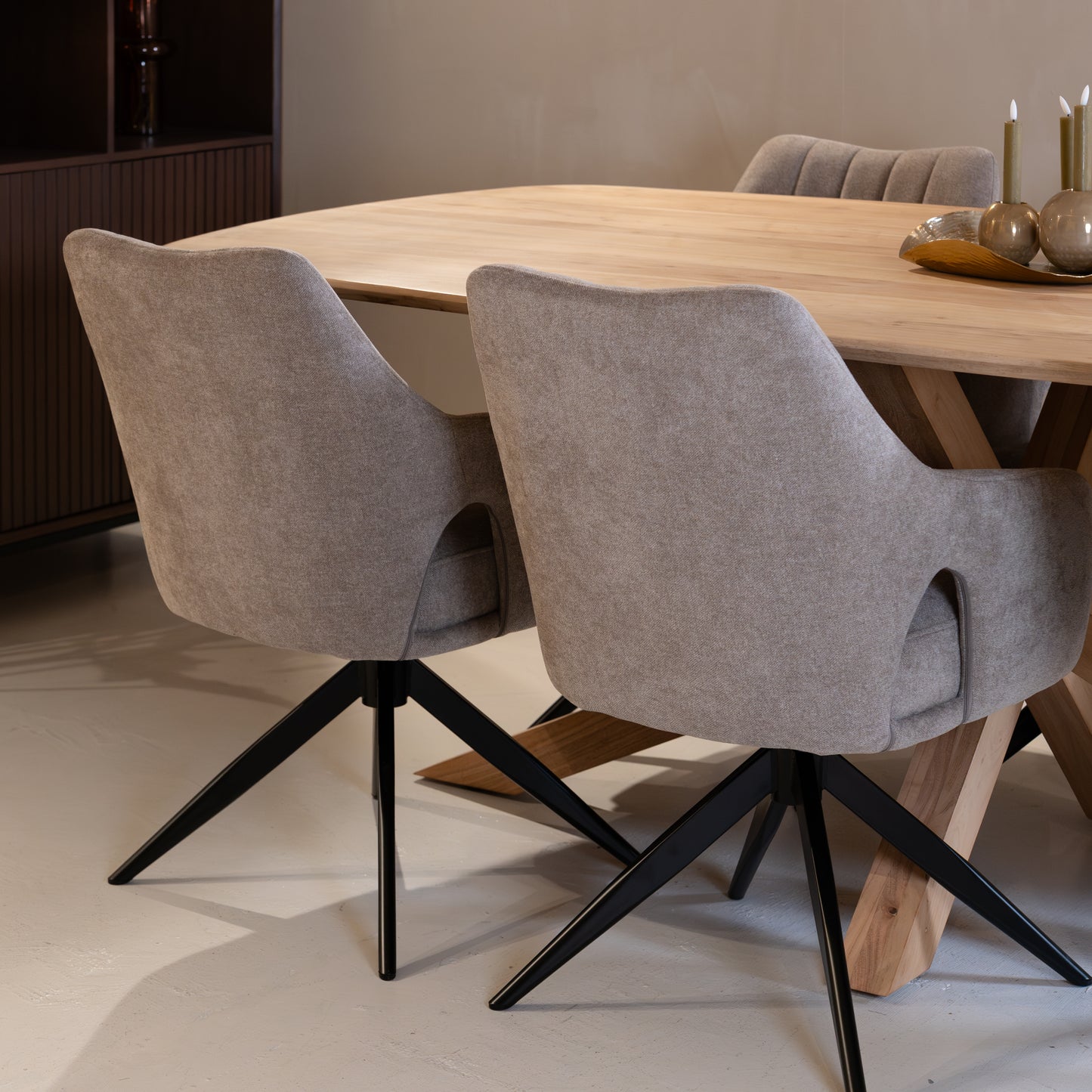 Eetkamerstoel Marley | Grijs Stof