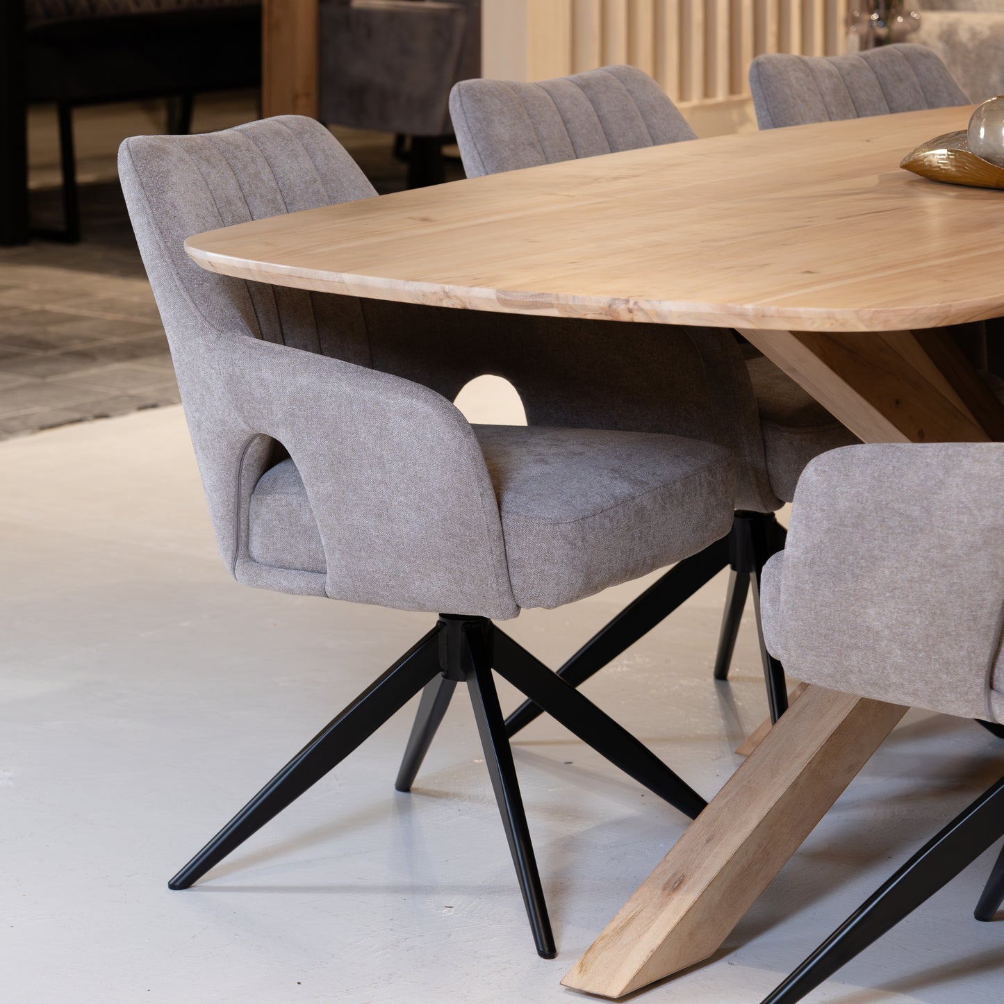 Eetkamerstoel Marley | Grijs Stof