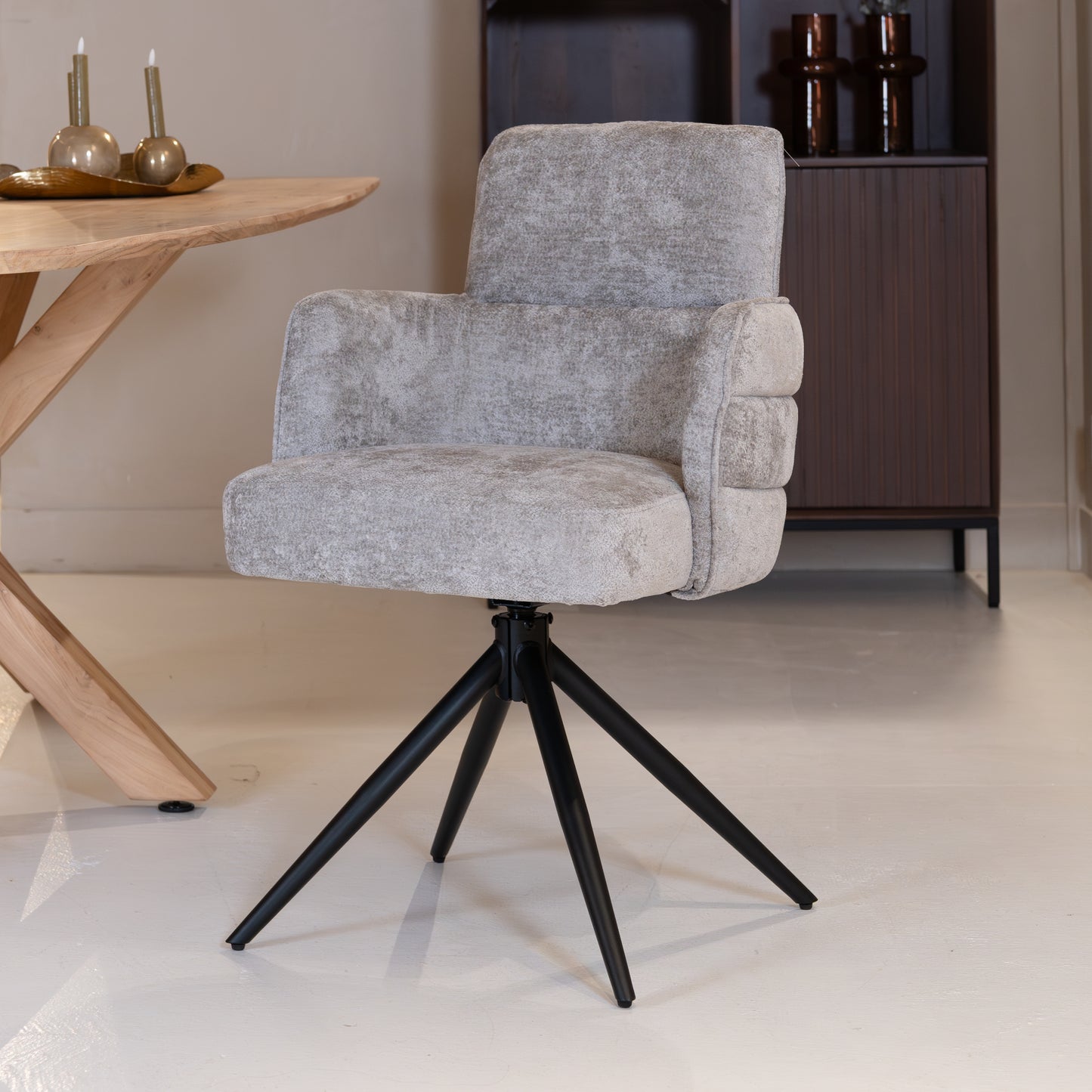 Eetkamerstoel Rumo | Grijs Stof