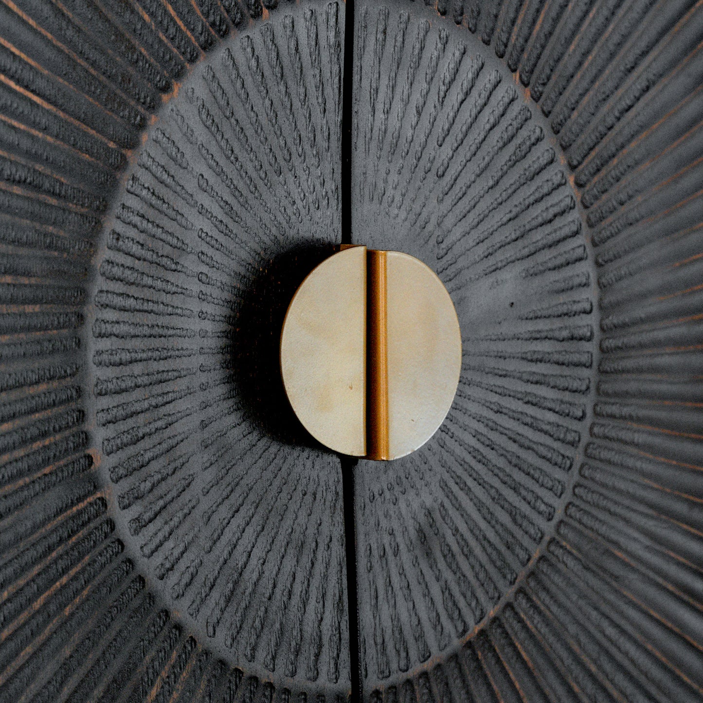 Kabinet Kast Sun | 2 Deuren | Zwart Mangohout