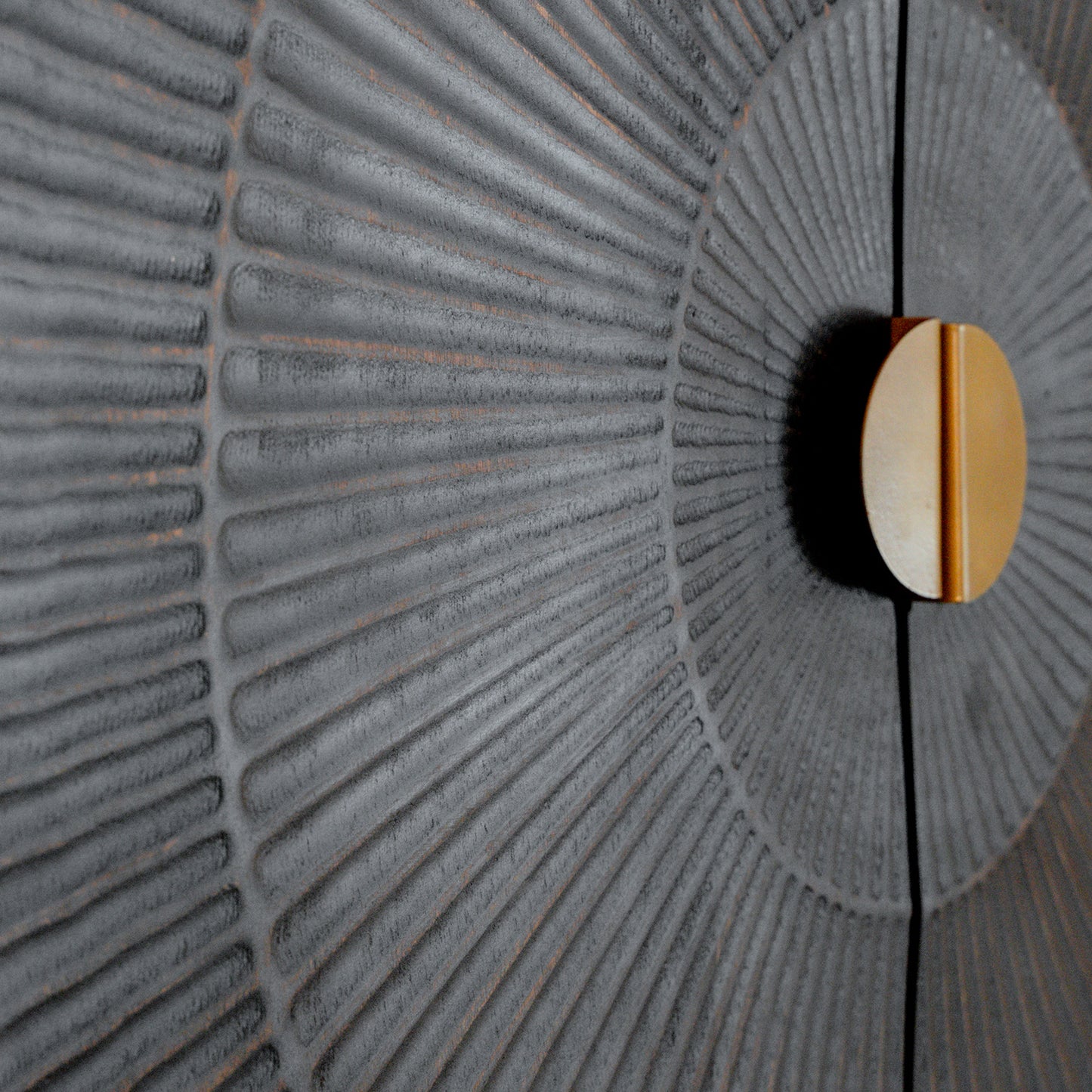 Kabinet Kast Sun | 2 Deuren | Zwart Mangohout