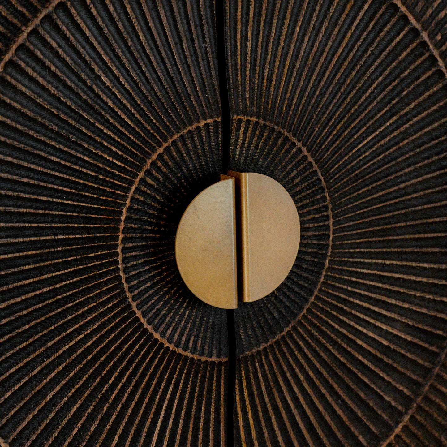 Opbergkast Sun Laag | 2 Deuren | Zwart Mangohout