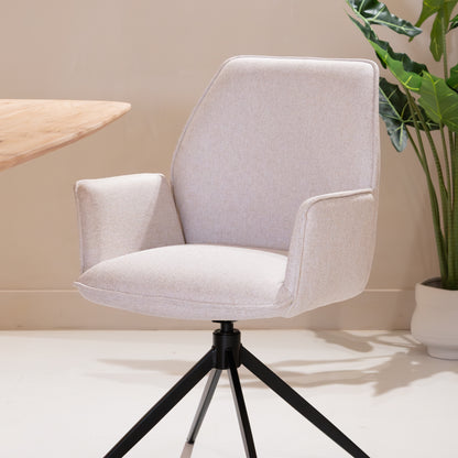 Eetkamerstoel Revi | Naturel Stof