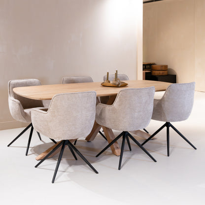 Eettafel Crotone | Naturel Acaciahout