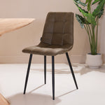 Eetkamerstoel Tess | Micro Suède Groen