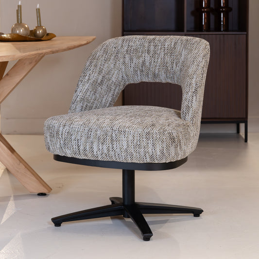 Eetkamerstoel Caldes | Grijs Stof