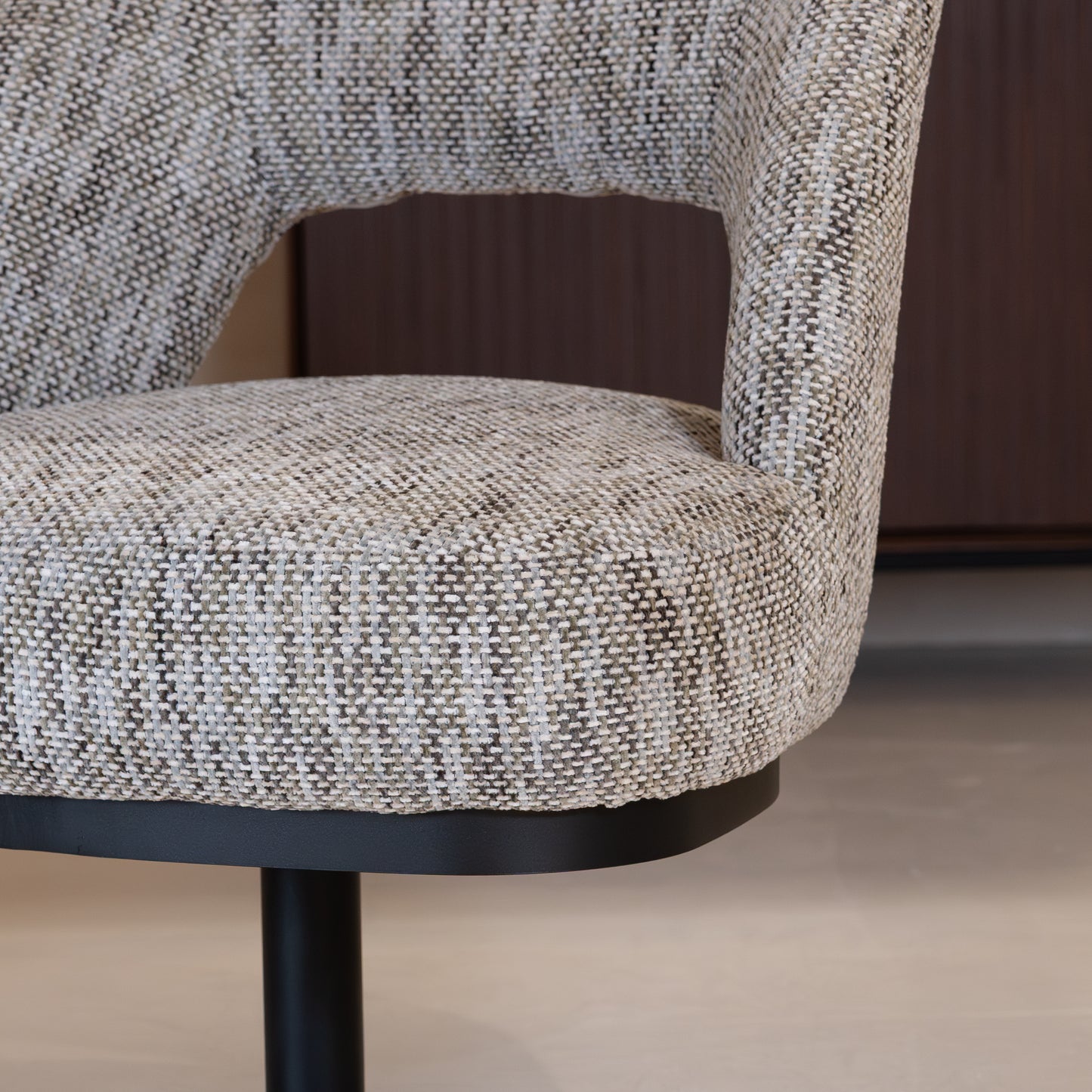 Eetkamerstoel Caldes | Grijs Stof