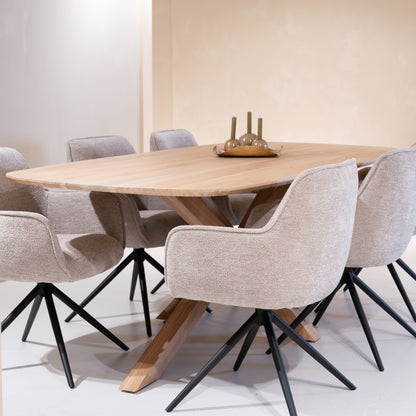 Eettafel Crotone | Naturel Acaciahout
