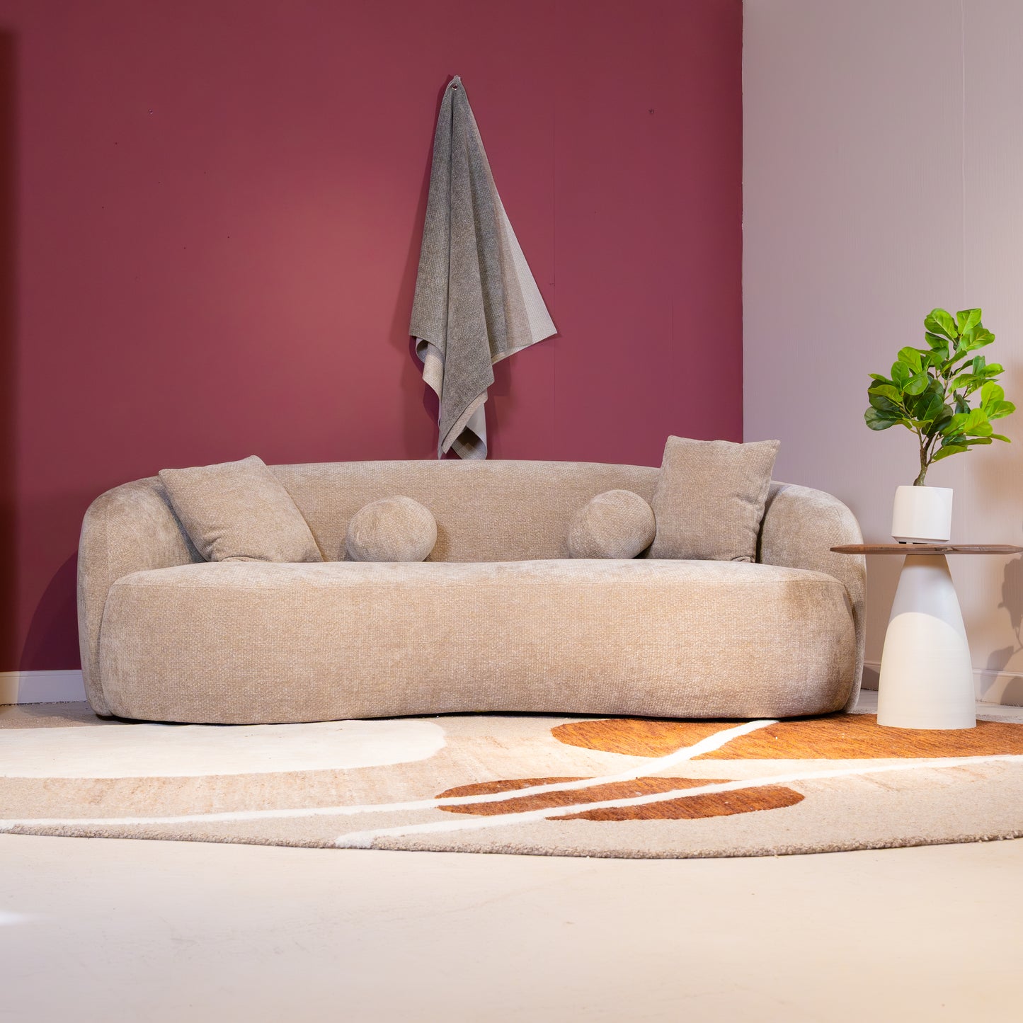 Bank Novo | Beige Stof