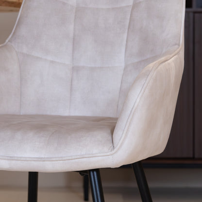 Eetkamerstoel Lynn | Velvet Beige