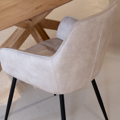 Eetkamerstoel Lynn | Velvet Beige