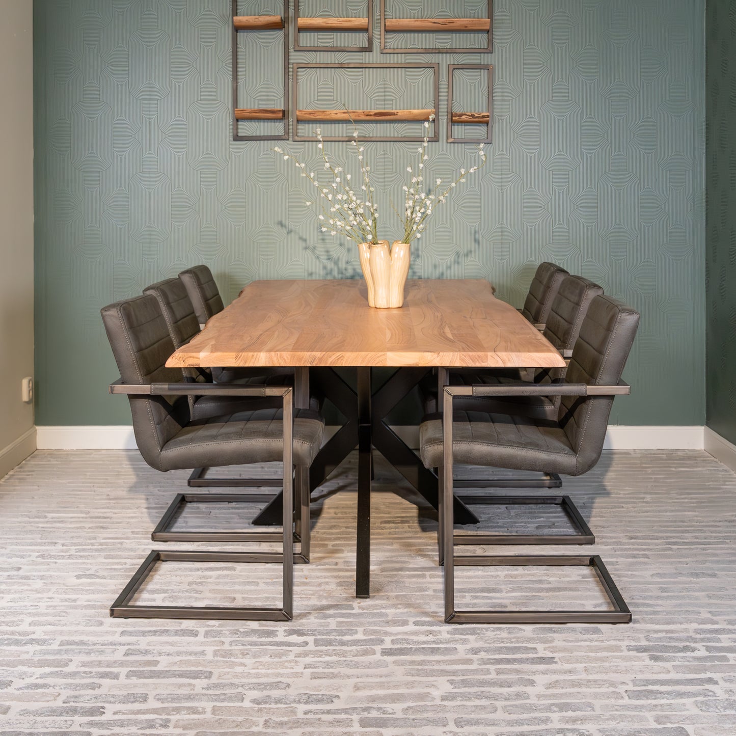 Eettafel Nebel | Naturel Acaciahout