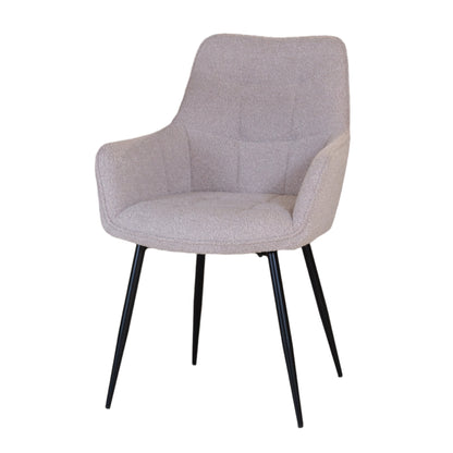 Eetkamerstoel Lynn | Naturel Bouclé