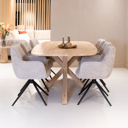 Eettafel Crotone | Naturel Acaciahout