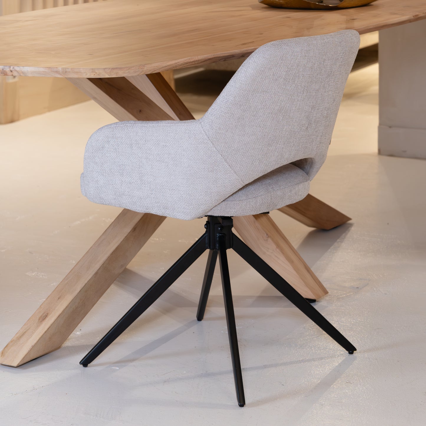 Eetkamerstoel Evi | Naturel Stof