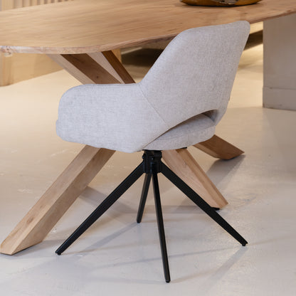 Eetkamerstoel Evi | Naturel Stof