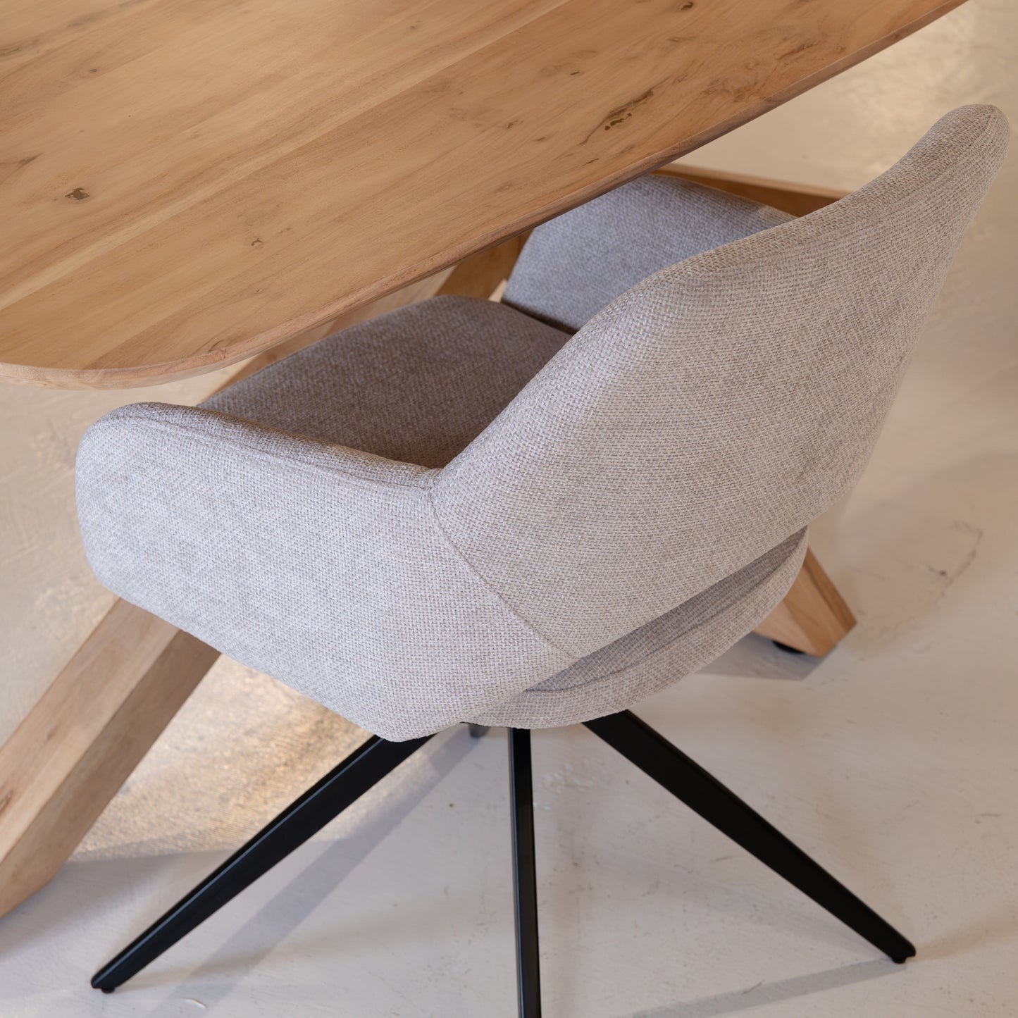 Eetkamerstoel Evi | Naturel Stof