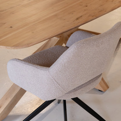 Eetkamerstoel Evi | Naturel Bouclé