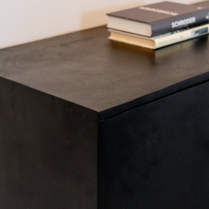 Dressoir Sun 180 | 4 Deuren | Zwart Mangohout