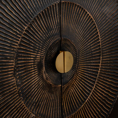 Dressoir Sun 180 | 4 Deuren | Zwart Mangohout