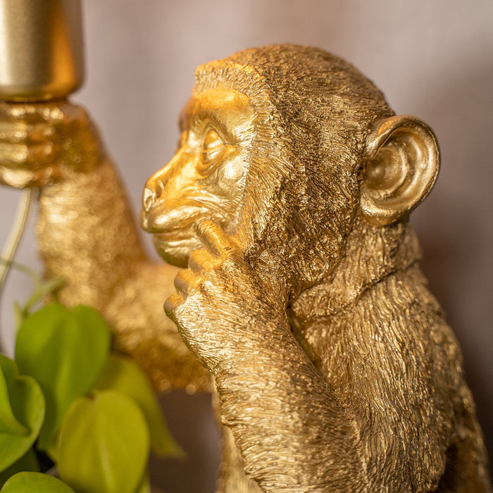 Tafellamp Monkey | Goud 34