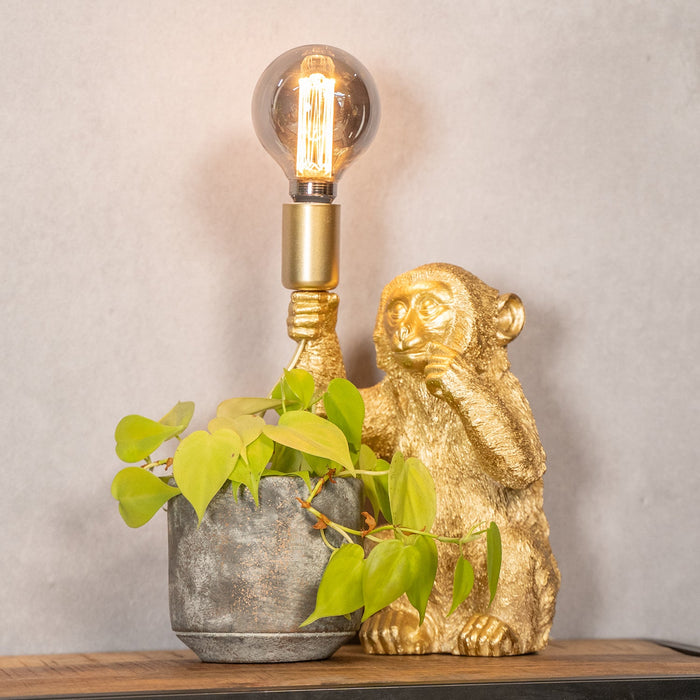 Tafellamp Monkey | Goud 34