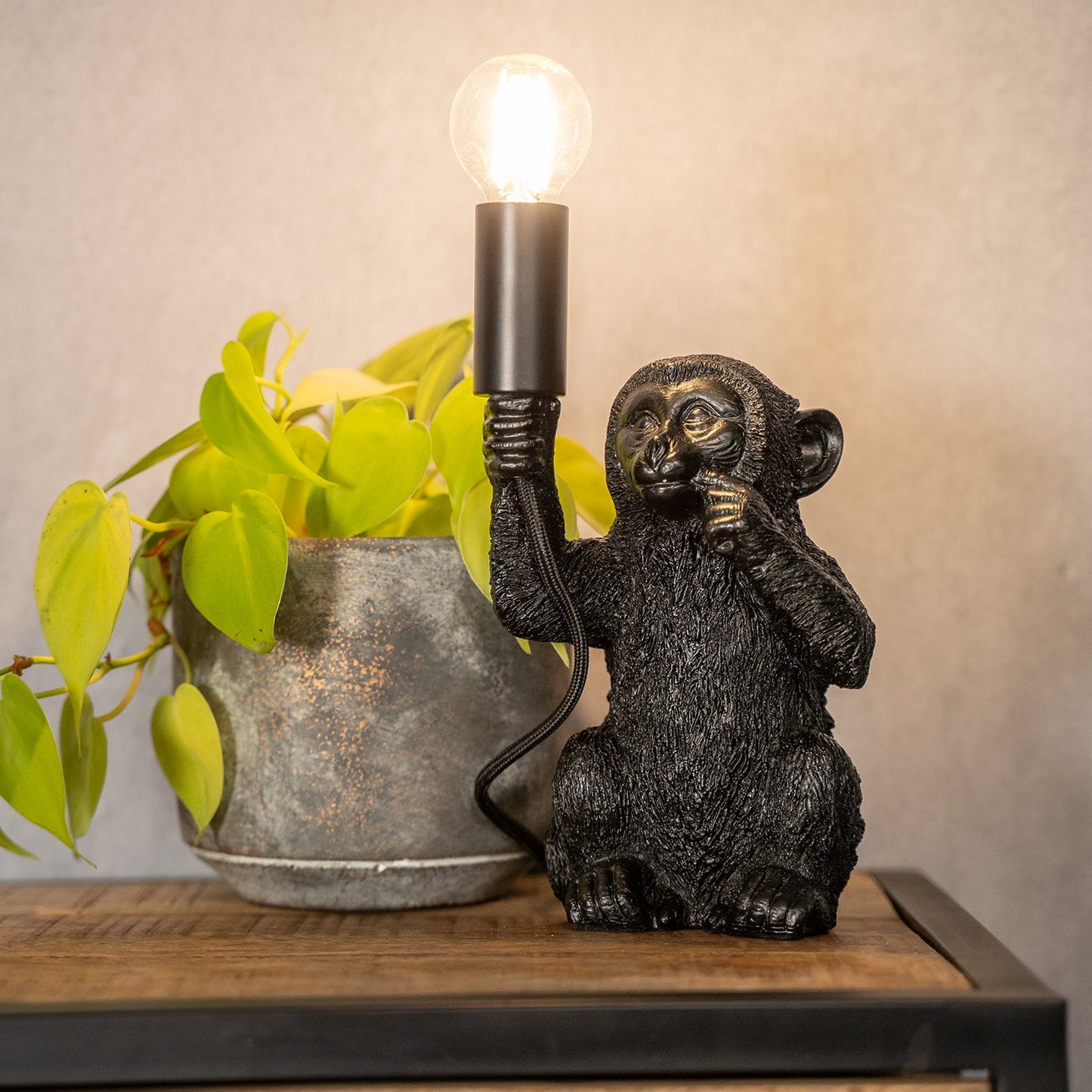 Tafellamp Monkey | Zwart 41,5
