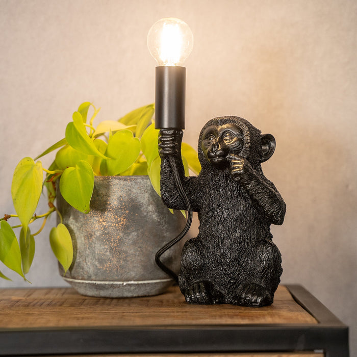Tafellamp Monkey | Zwart 34