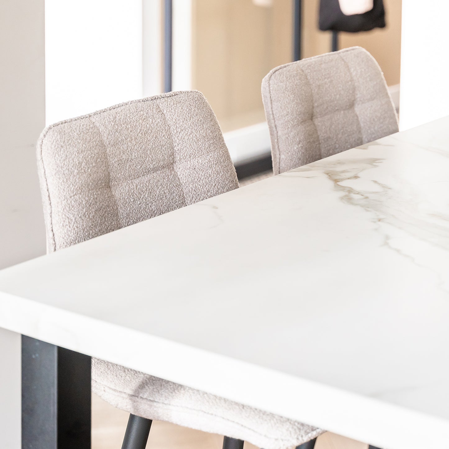 Barkruk Tess | Horeca Hoogte | Bouclé Naturel