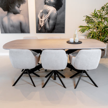 Eettafel Akagi | Deens Ovaal | Mango Ashblond