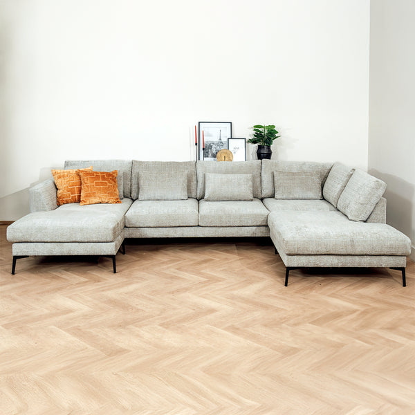 U-Bank Willow | Cremona Taupe | Magazijn leegverkoop