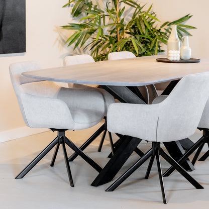 Eettafel Akagi | Deens Ovaal | Mango Ashblond