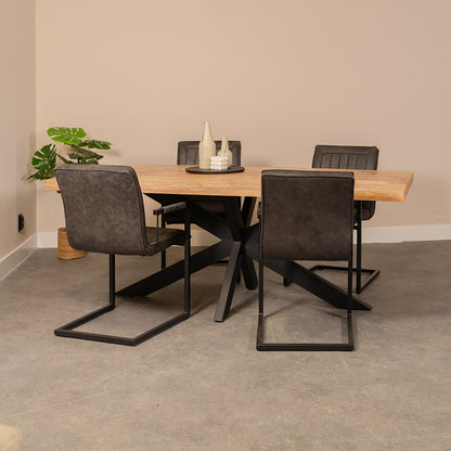 Eettafel Apollo | Mangohout | Naturel