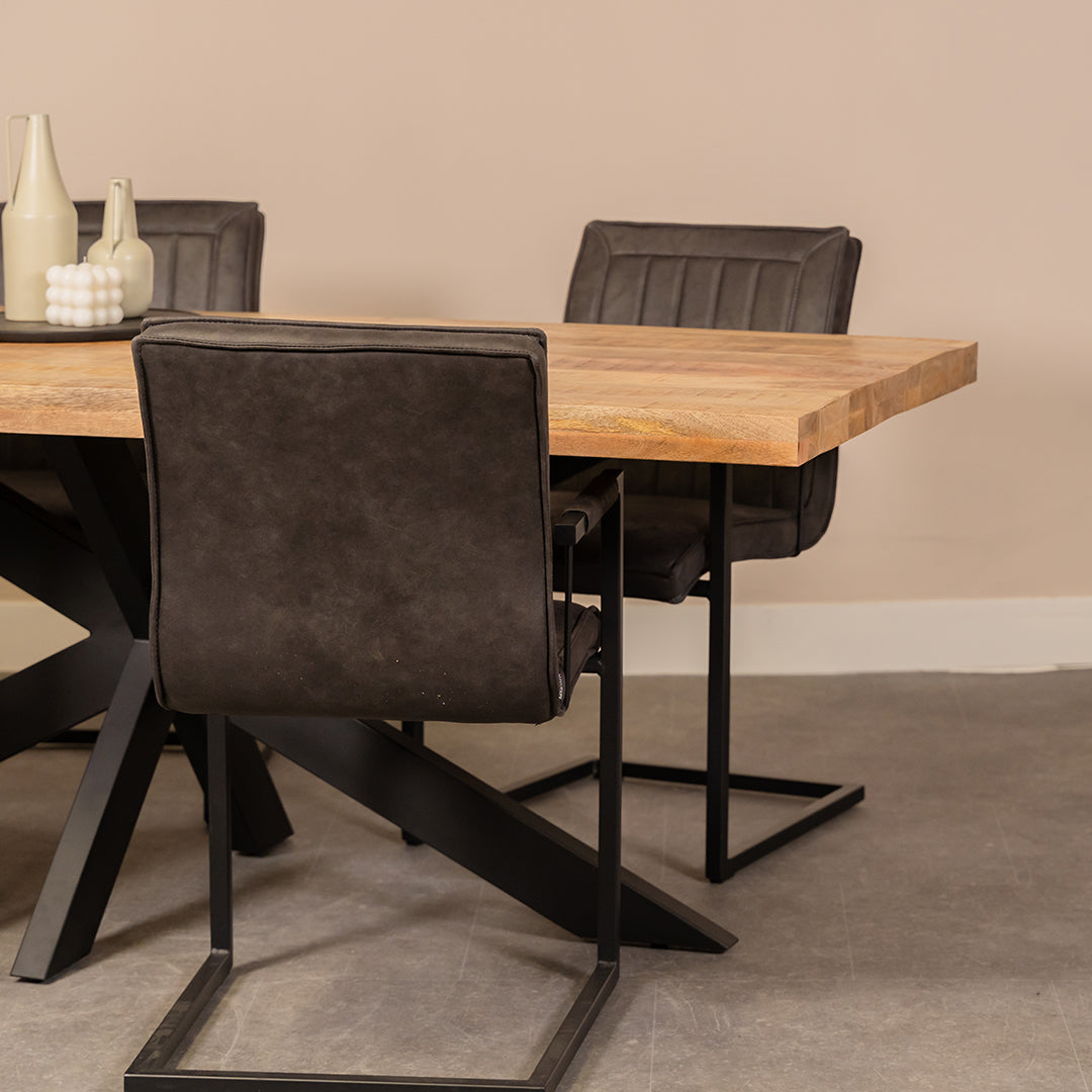 Eettafel Apollo | Mangohout | Naturel