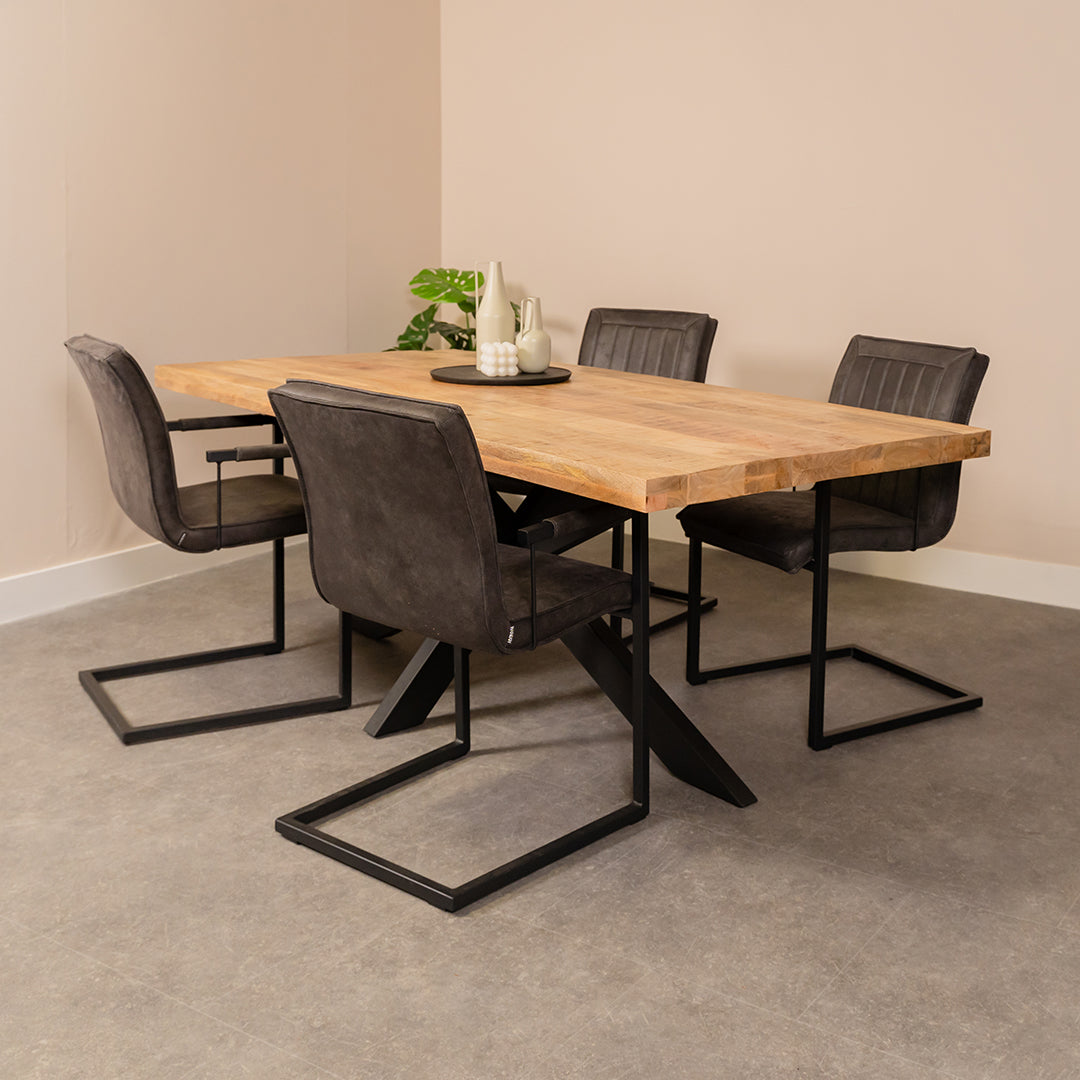 Eettafel Apollo | Mangohout | Naturel