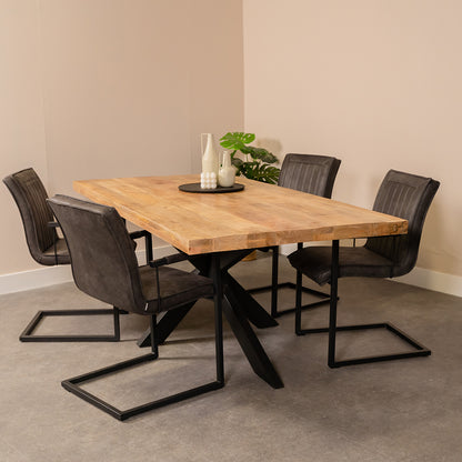 Eettafel Apollo | Mangohout | Naturel