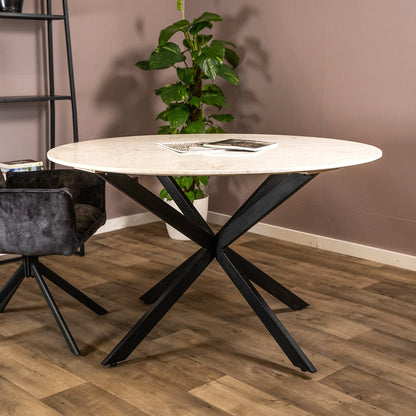 Eettafel Lynn | Rond | marmer